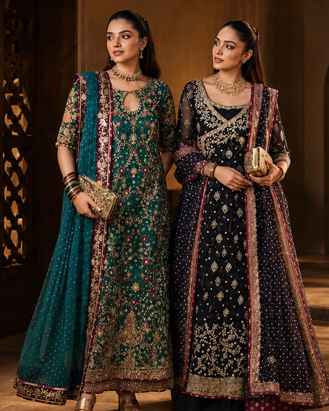 Mian Lehnga House Party Wear Collection