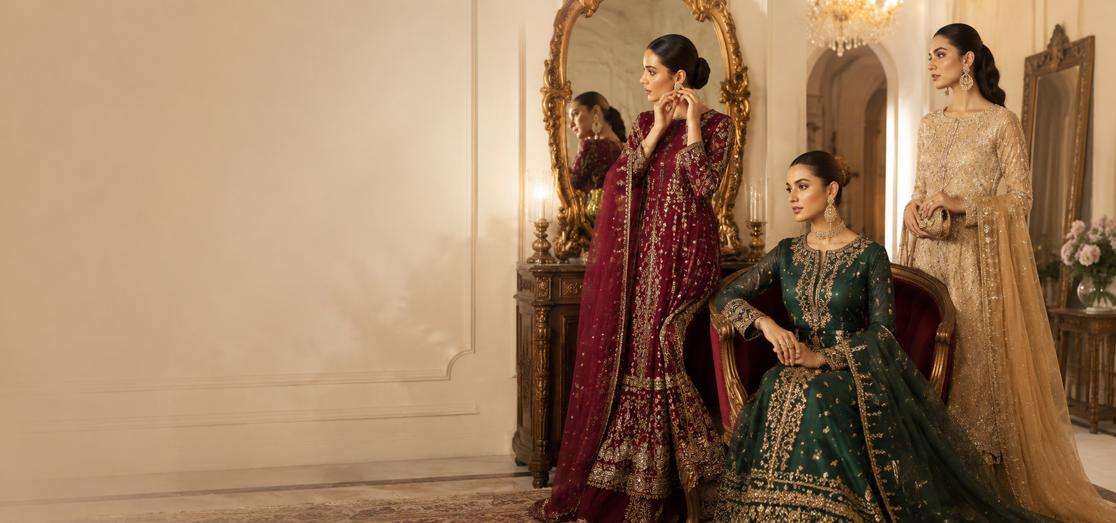 Mian Lehnga House party wear collection showcase