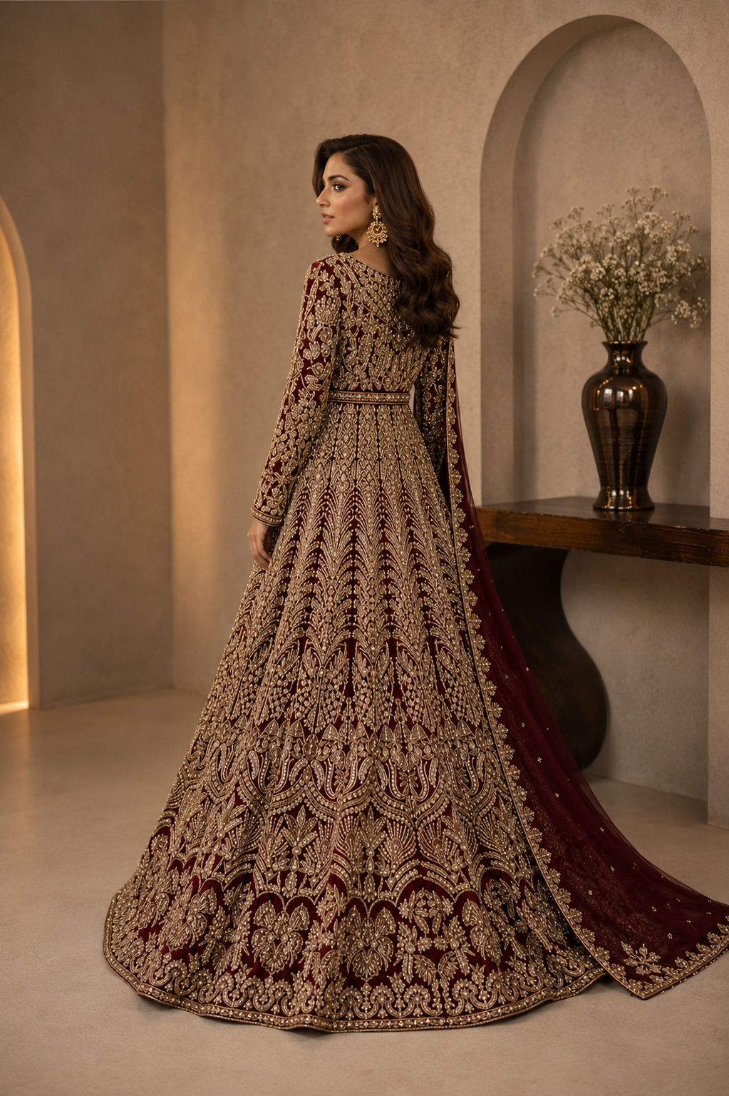 Gul-e-Zar premium gown alternate view