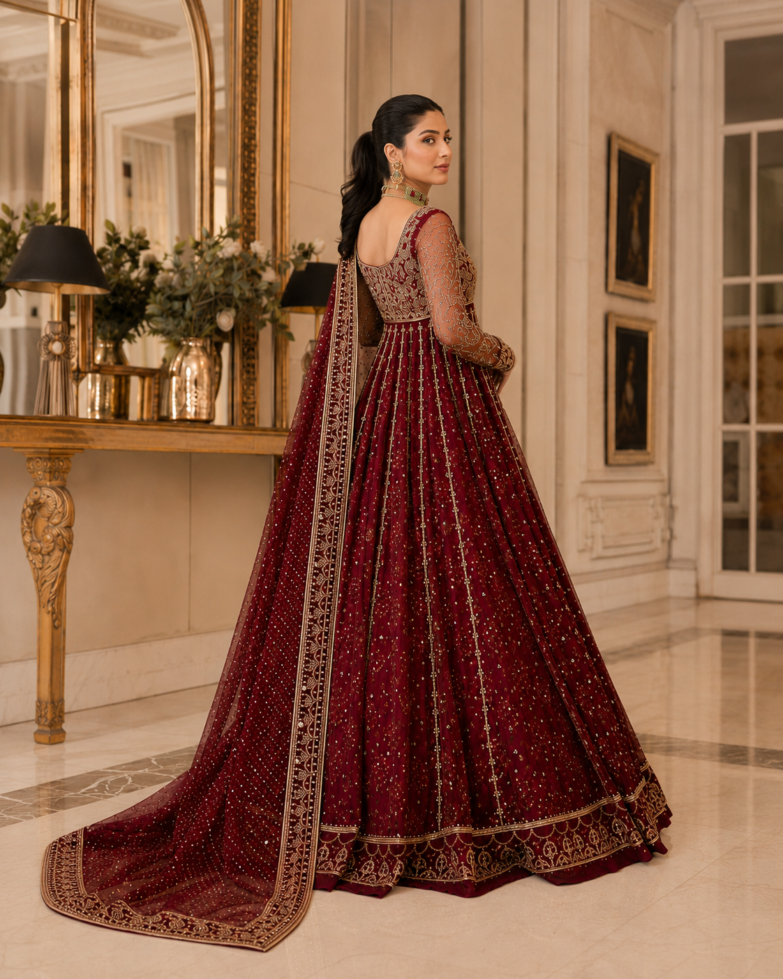Mehroze premium ensemble alternate view