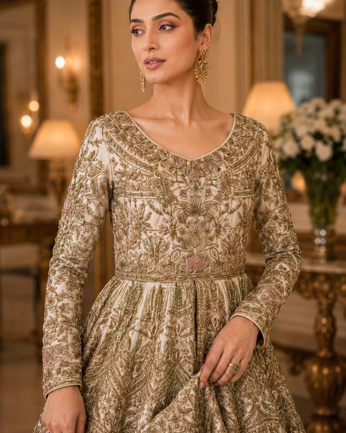 Zar-Afreen premium gown alternate view