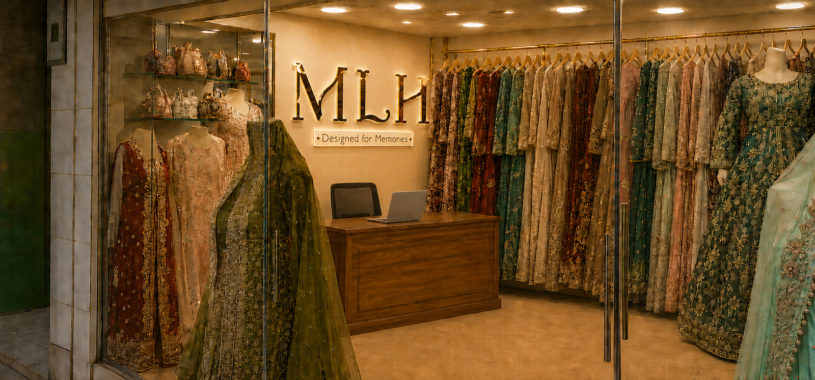 Mian Lehnga House bridal showroom in Rawalpindi